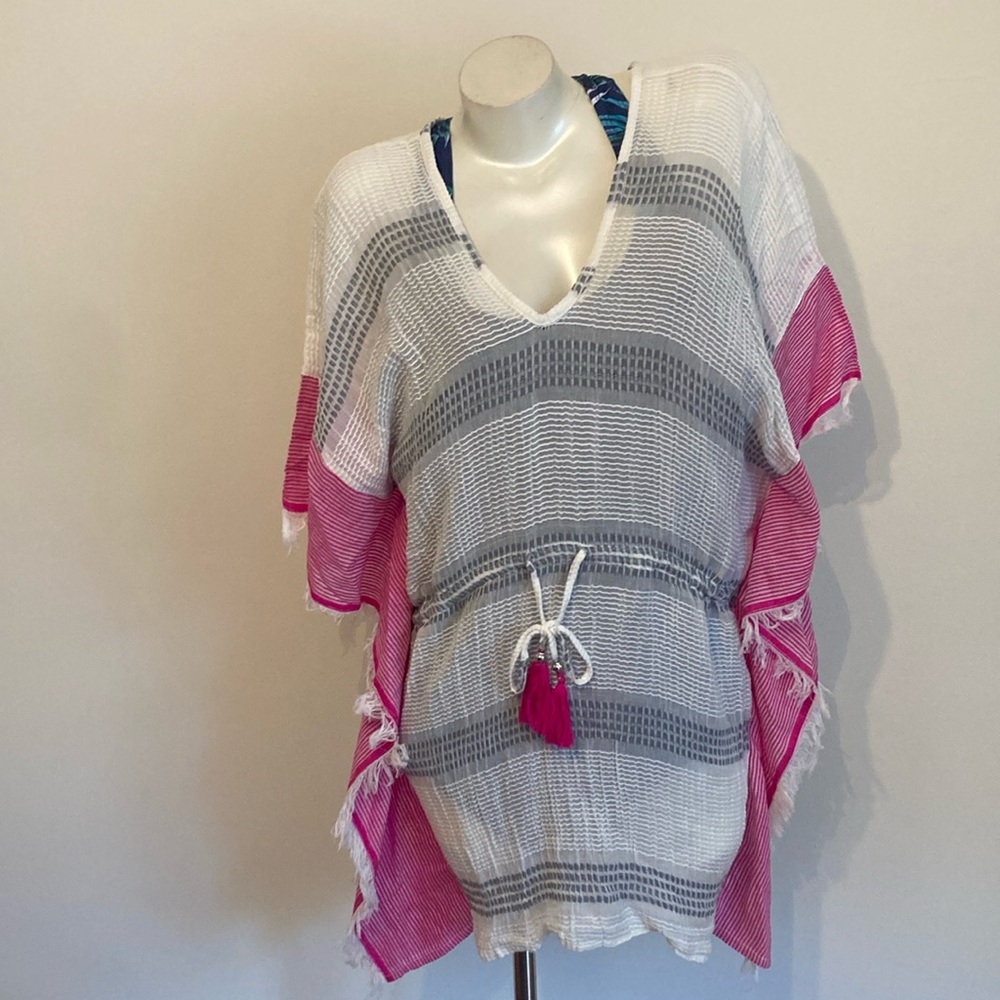 Blue Island Large Bathing Suit Coverup Adjustable Waist